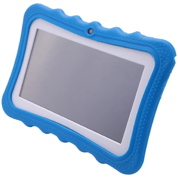 Tablete Za Otroke, 7 palčni HD Zaslon S Kid-Dokazilo Silikona Primeru (Quad Core, 8GB, Wifi, Bluetooth, Spredaj & Zadaj Cam)EU Plug
