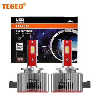 TEGEO Super Svetla D1S LED Žarometi z vgrajenimi Canbus D3S LED Žarnice, brez Napak 6000K Bela 70W 14000LM D2S D4S LED Svetilke