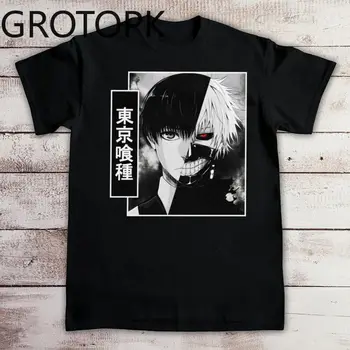 Tokio Ghoul Kaneki Ken Moške Majice Najbolje Prodajanih Gothic Vrhovi Bombaž Mehko Poletje Kratkimi Kul Moda Majice Oblačila