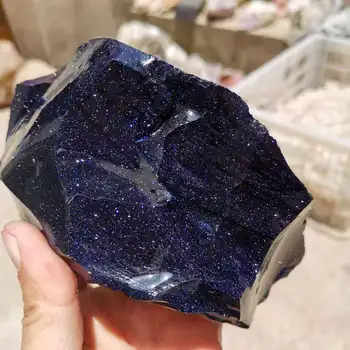 Umetni Raw Modra sandstones grobi kristali kamni vzorec