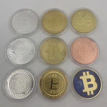 Ustvarjalne Spominek Pozlačen Bitcoin Kovanec Zbirateljske Veliko Darilo Malo Kovanec Art Collection Fizično Zlato Priložnostni Kovanec