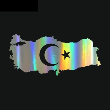 Ustvarjalne Turčija Zemljevidu Države, Zastava Avto Nalepke, Dodatki Vinil PVC 18 cm*8 cm motorno kolo Nepremočljiva Vetrobransko Avto Styling Decal