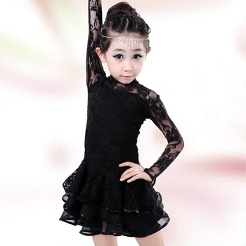 V letu 2020 nove otroške kostume plesne kostume deklet trenira ples latinski ples balet telo ultra delovanje v