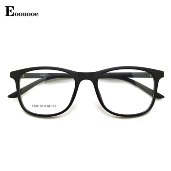 Vintage Očal Okvir Za Moške, Ženske TR90 Ultra Lahka Oculos Anti Modra Svetloba Opticos Kratkovidnost Mat Črna
