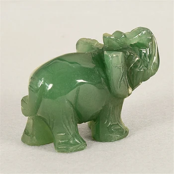 Visoko Kakovostne Tradicionalne Jade Slon Živali Oblika Dekoracijo Desk Okraski Darilo Home Office Shop Avto Dekoracijo