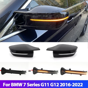 Za BMW 7 Series G11 G12 730LI 740LI 750Li 760Li 2016-2022 Strani Ogledalo Kritje Indikator LED Dinamični Vključite Opozorilne Luči Blinker