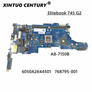 Za HP Elitebook 745 G2 Laptop PN 768795-001 Motherboard 6050A2644501-MB-A02 A8 CPU-7150B DDR3 100% Popolnoma Testirane