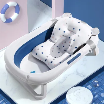 Za Sedež Baby Kopel Podporo Mat Zložljiva Otroška Kad Pad & Stol Novorojenčka Kad Blazino Za Malčke Anti-Slip Mehko Udobje Telo