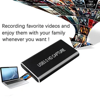 Zajem Video Kartico, Napravo HDMI USB 3.0 Tip-C 1080P HD Igro Capture Card za TV PC PS4 Live Streaming za Windows, Linux Os X
