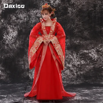 Ženske Hanfu Kostum Lady Imperial Princesa Obleko Kitajski Zaostajajo Pravljice Obleko Folk Dance Obleko Starodavne Dinastije Tang Oblačila