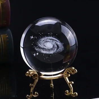 6 cm Kristalno Kroglo Namizni Foto Rekviziti Miniaturni Dekoracijo S Podstavkom Planetov Model Jasno Domov Darilo Vgravirana Solarni Sistem Plovilo, 3D 1