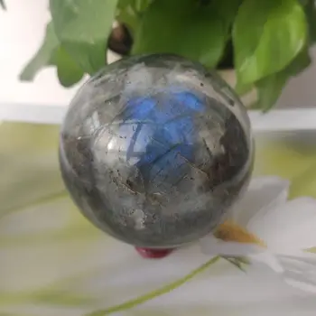7-8 cm 1pcs naravnih rock labradorite zdravljenje quartz crystal ball za dekoracijo doma 1