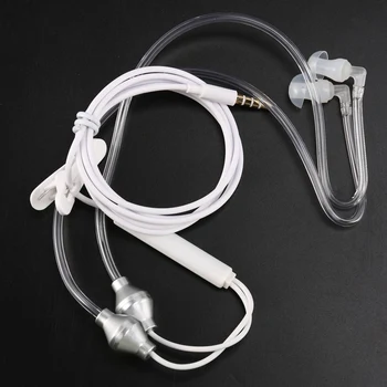 Anti Sevanje Slušalke Binaural Stereo Slušalke z Mikrofonom Universal 3,5 mm šumov Zraka Cev Akustični Čepkov 1