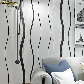 beibehang Sodobno minimalistično 3D prugasta krivulja ozadje Spalnica, dnevna soba, TV ozadju stene oblačili povzetek stene papirja 1