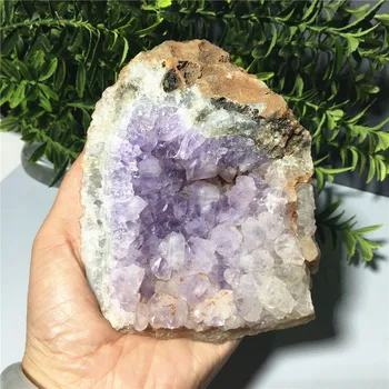 Naravni Kamen in Kristal Ametist Quartz Geode Druzy Darilo FengShui Vzorcu Doma Oprema za Dekoracijo 1