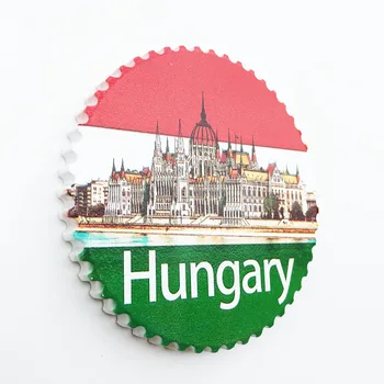QIQIPP madžarski ustvarjalne zastavo točko turizem spominski dekorativni obrti porcelana magnetni hladilnik zbirka darila 1