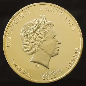 1 Oz 9999 Zlato, Srebro Božič Princesa Spominski Kovanec za 1 Dolar Elizabeta II Zbirateljskih Kovancev, Avstralija Božična Darila 2