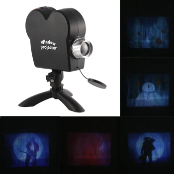 Božič Okno Projektor Lasersko svetlobo z 12 reflektor filmov in Halloween party luči za Dom Notranja Zunanja Dekoracija 2