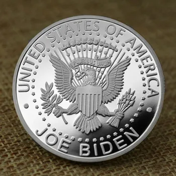 Joe Biden pozlačeni Izziv Kovanec 2020 predsedniških volitvah podporo za novega predsednika kovinski značko obrt Spominska Medalja 2