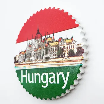 QIQIPP madžarski ustvarjalne zastavo točko turizem spominski dekorativni obrti porcelana magnetni hladilnik zbirka darila 2