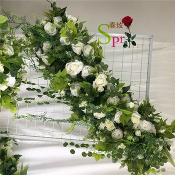SPR 2 M/pc Dobra Cena poceni Poročno Dekoracijo Hydrangea Z Rose Umetne Svile Cvet Steno 2