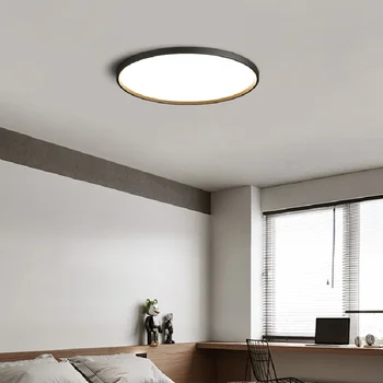 Minimalno spalnica lučka LED zaščita oči stropne svetilke Enostavno moderna dnevna soba Ultra tanek krog študija spalnica stropna svetilka 3