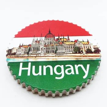 QIQIPP madžarski ustvarjalne zastavo točko turizem spominski dekorativni obrti porcelana magnetni hladilnik zbirka darila 3