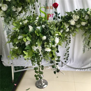 SPR 2 M/pc Dobra Cena poceni Poročno Dekoracijo Hydrangea Z Rose Umetne Svile Cvet Steno 3