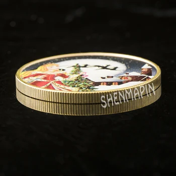 1 Oz 9999 Zlato, Srebro Božič Princesa Spominski Kovanec za 1 Dolar Elizabeta II Zbirateljskih Kovancev, Avstralija Božična Darila 5