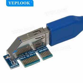 PCI-E x1 do 4 Vrata USB3.0 Širitev Kartico Pasov 5,25